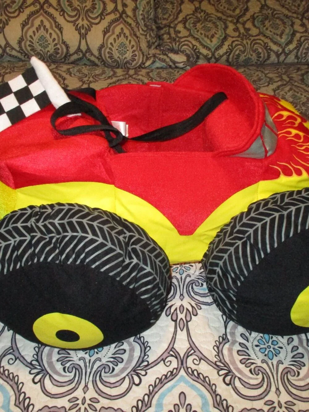 Monster Truck Costume Lights up! Makes Vroom Sounds! Ride-in style, Ages 3-7